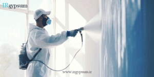 گچ پلیمری پاششی