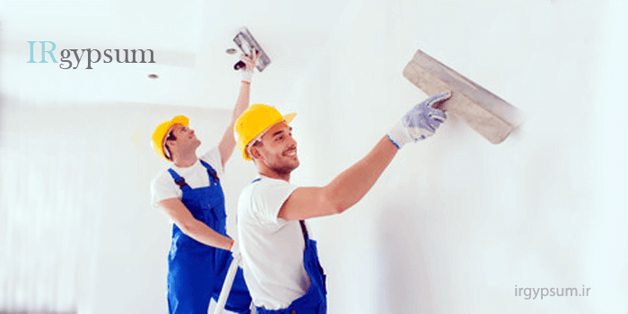گچکاری با گچ سفید سمنان