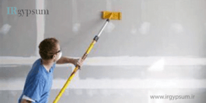 سمباده زدن بتونه گچی