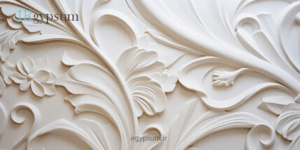 گچبری با گچ سفید